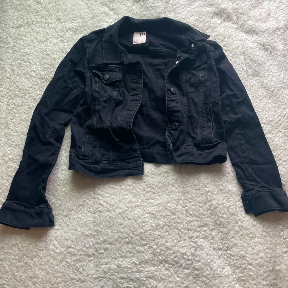 SO Black Jean Jacket Women’s Small